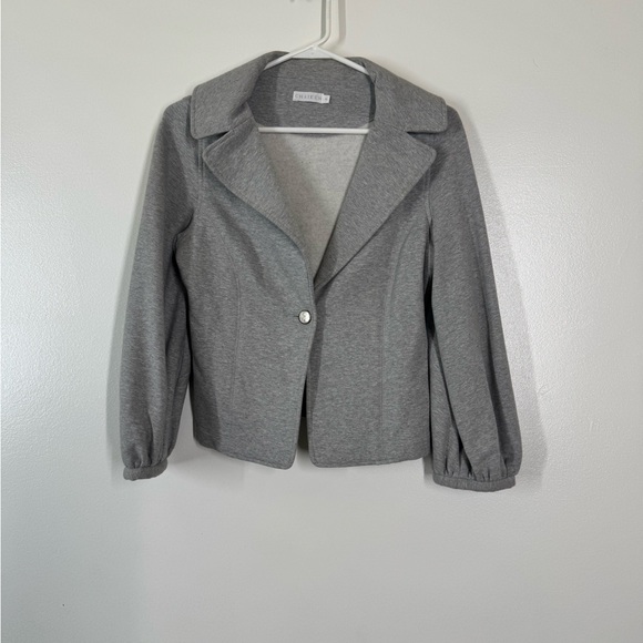 Chaiken Jackets & Blazers - Chaiken Gray Blazer with Notched Lapel and Tailored Silhouette - Single Button
